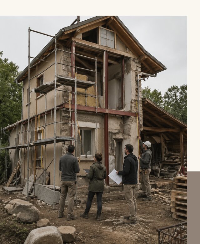 Реконструкция загородного дома под ключ в Людинове от бюро